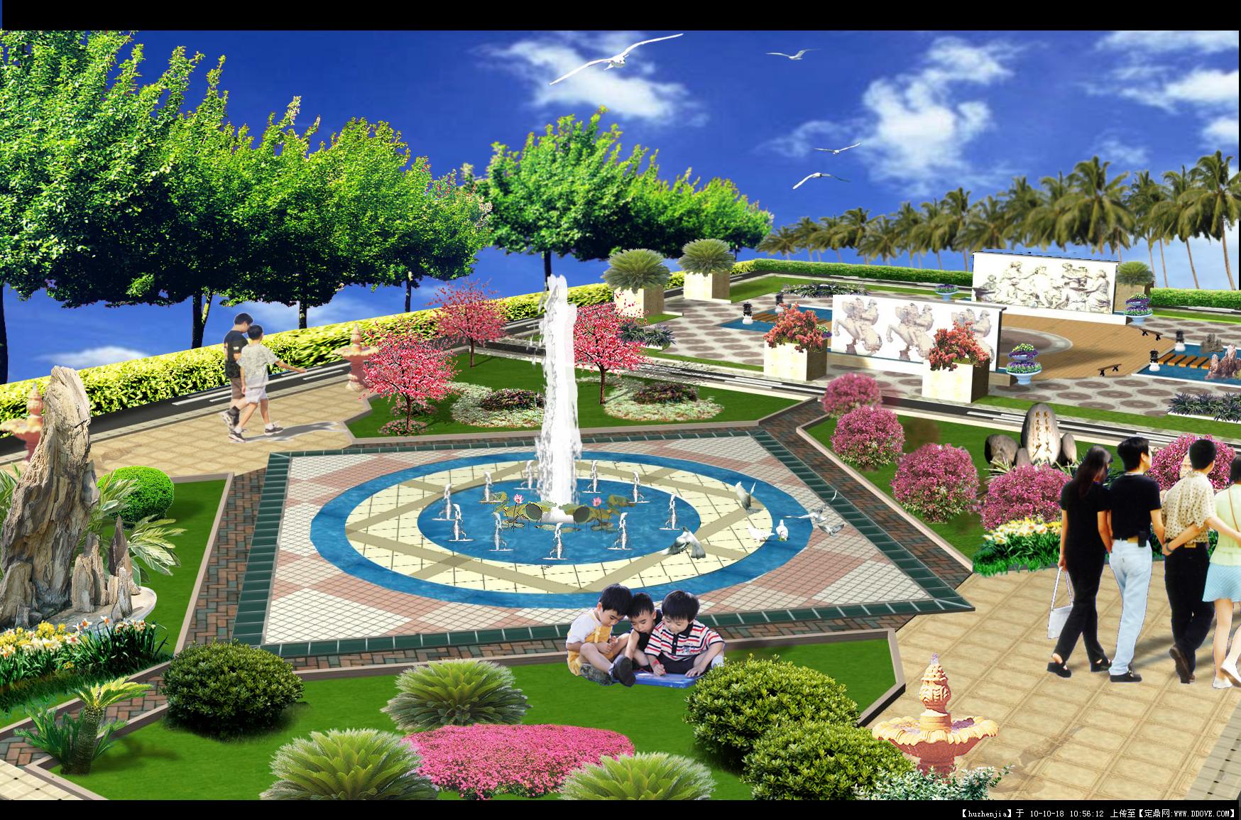 平湖市政广场设计效果图的图片