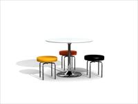 现代家具3DMAX模型之餐桌椅008
