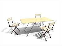 现代家具3DMAX模型之餐桌椅015
