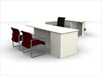 现代家具3DMAX模型之办公桌_办公单元009