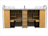 现代家具3DMAX模型之办公桌_办公单元018