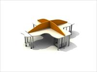 现代家具3DMAX模型之办公桌_办公单元028