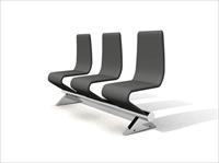 现代公装设施3DMAX模型之公共座椅037