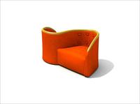 现代公装设施3DMAX模型之公共座椅038