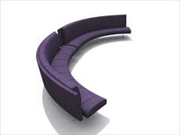现代公装设施3DMAX模型之公共座椅029