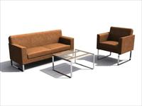 现代公装设施3DMAX模型之公共座椅052