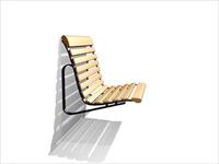 现代公装设施3DMAX模型之公共座椅058