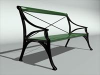 现代公装设施3DMAX模型之公共座椅060