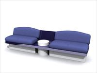 现代公装设施3DMAX模型之公共座椅064