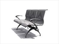 现代公装设施3DMAX模型之公共座椅047