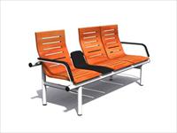 现代公装设施3DMAX模型之公共座椅045
