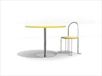 现代公装设施3DMAX模型之餐桌椅009