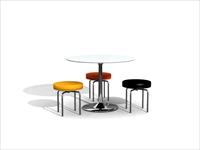 现代公装设施3DMAX模型之餐桌椅006