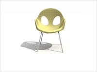 现代公装设施3DMAX模型之餐桌椅010