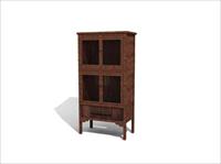 现代中式家具3DMAX模型之柜架17