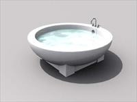 现代洁具3DMAX模型之洗浴用具001
