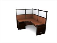 品牌家具3DMAX模型_现代办公家具-办公桌-014