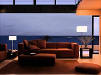 临海别墅客厅室内装饰夜景效果图3DMAX场景模型完整材质贴图
