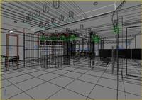 企业前台接待处室内装饰设计方案3DMAX模型文件
