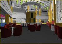 亚洲风情咖啡厅室内设计方案3DMAX模型