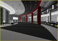办公空间大厅室内3DMAX模型库