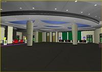 商务中心大堂室内装饰效果3DMAX模型