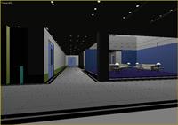 商务会所大堂室内装饰效果3DMAX模型