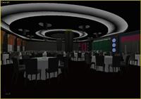大型宴会中心室内装饰3DMAX模型