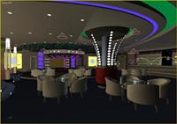 娱乐空间酒吧室内装饰3DMAX模型