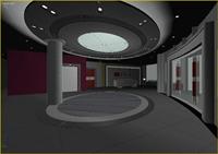 酒店空间大堂室内装饰方案3DMAX模型源文件