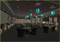 高级餐厅室内装饰3DMAX模型源文件