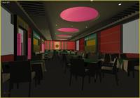高级西餐厅室内装饰3DMAX模型文件