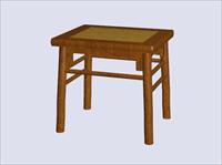 明清家具-凳子3D模型F-b-001
