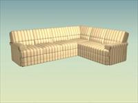 当代 、现代家具沙发3D模型B-050