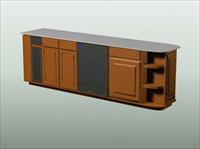 橱具典范之橱柜3D模型B-020