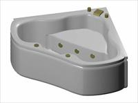 洁具典范之浴盆3D模型C-014