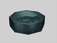 洁具典范之浴盆3D模型C-012