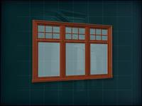 门窗构件之窗户3D模型窗户012