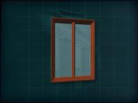 门窗构件之窗户3D模型窗户014