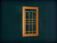 门窗构件之窗户3D模型窗户028