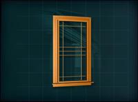 门窗构件之窗户3D模型窗户026