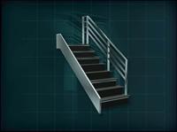 装饰构件之楼梯3D模型楼梯021