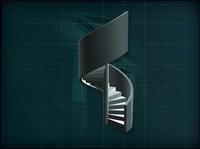 装饰构件之楼梯3D模型楼梯028