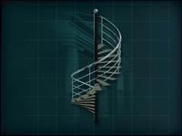 装饰构件之楼梯3D模型楼梯020