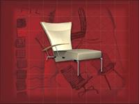 现代主义风格之椅子3D模型椅子054