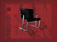 现代主义风格之椅子3D模型椅子040