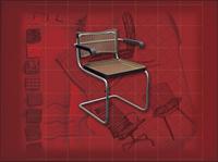 现代主义风格之椅子3D模型椅子068