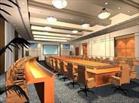 室内装饰设计大会议室3D模型