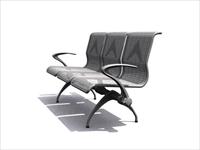 公装家具之公共座椅0473D模型