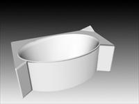 厨卫设施之按摩浴缸023D模型